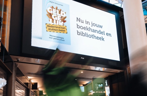Indoor LED scherm in een winkelcentrum