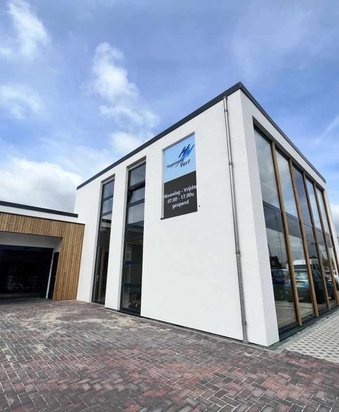 Hagemans verf gebouw buiten gevel afstand