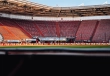 Lange rij naadloze LED boarding voor maximale zichtbaarheid langs het sportveld