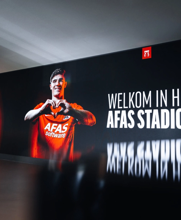 LED scherm welkom in het AFAS stadion