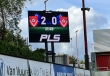 LED scorebord bij voetbalclub Harkemase Boys