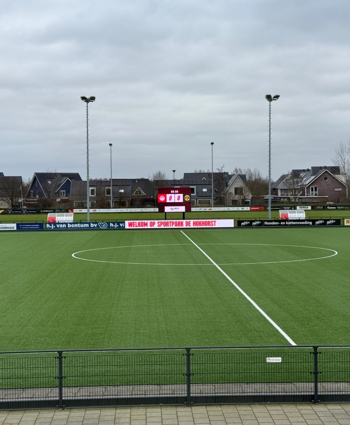 VV Renswoude met een LED scorebord