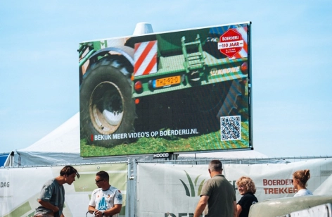 HOOQD Grasdag LED scherm beeld